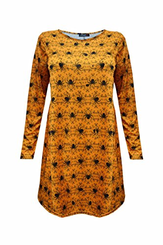 Preisvergleich Produktbild Fast Fashion Damen Kleiden Skeletts Druck (EUR (40-42), Spinne Drucken)