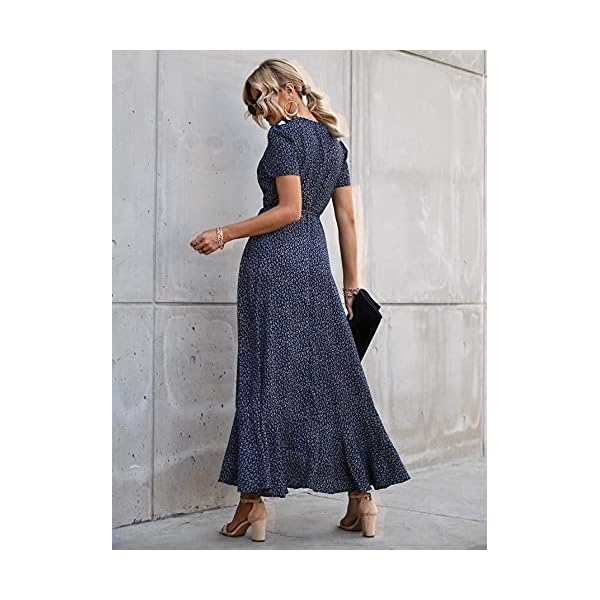 PRETTYGARDEN-Womens-Summer-Wrap-Maxi-Dress-Casual-Boho-Floral-V-Neck-Short-Sleeve-Ruffle-Hem-Split-Beach-Long-Dresses PRETTYGARDEN Women's Summer Wrap Maxi Dress Casual Boho Floral V Neck Short Sleeve Ruffle Hem Split Beach Long Dresses (Blue,Large)