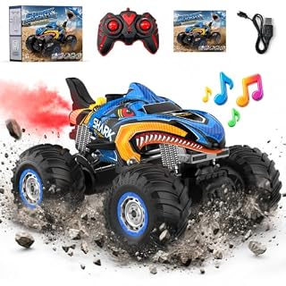 HappyGoLucky monster truck requin télécommandé, 3 modes lumineux