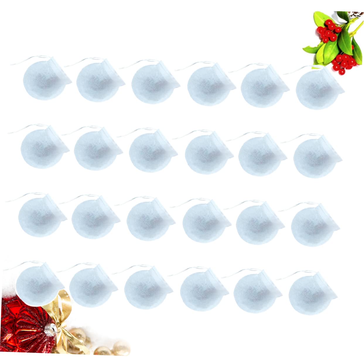BESTonZON 600piezas Bolsas De Té Desechables De Filtros Redondos De Papel Para Té Suelto Blancas