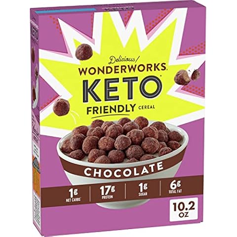 Chocolate Wonderworks Keto Friendly Breakfast Cereal, Keto Friendly Snack, 1g sugar, 10.2 oz Cover