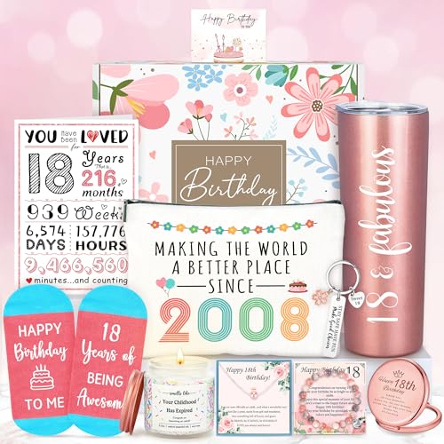 18th Birthday Gifts for Girls Trendy 18 Year Old Girl Birthday Gifts for 18 Year Old Girl...