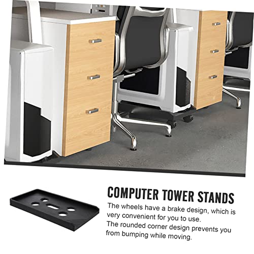 Soporte móvil para CPU con ruedas, elevador para torres de escritorio, ideal para setups de juegos y disipación de calor miniatura 5