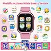 ELEJAFE Smartwatch Bambini, Orologio Smartwatch Bambini con 32 Giochi, Fotocamera, Sveglia, 3 Modalità Sportiva, Contapassi, Audiobook, Torcia, Musica, Orologio Bambino per Ragazza e Ragazzo Regalo