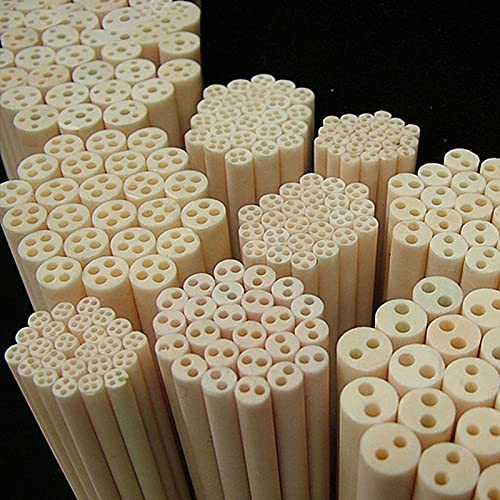 hohe Qualität 95 Keramikrohr Korund Röhrchen Thermoelement Temperatursensor Schutzrohr Hohe Temperatur 1300 Grad mit Innenloch 2 stücke (Color : 4holeI, Length : L400mm)