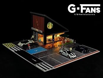スタバの海と家 ジオラマ Amazon.co.jp: 即納 G-FANS 164 スターバックス ジオラマ 点灯