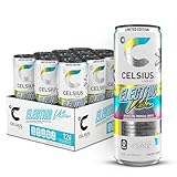 CELSIUS Sparkling Electric Vibe, Functional Energy Drink 12 Fl Oz (Pack of 12)