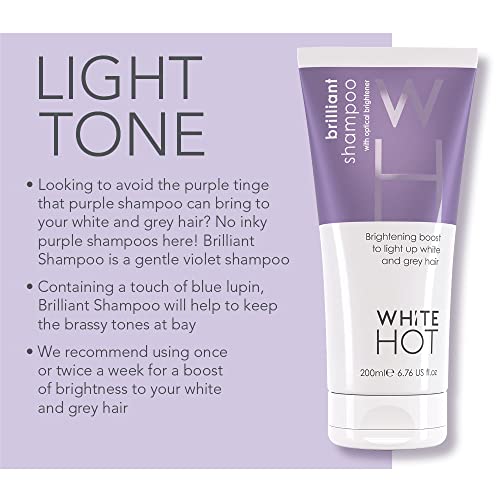 White Hot Brilliant Bounce Duo: Brilliant Shampoo 200ml and Infinity Mousse 150ml - Image 3