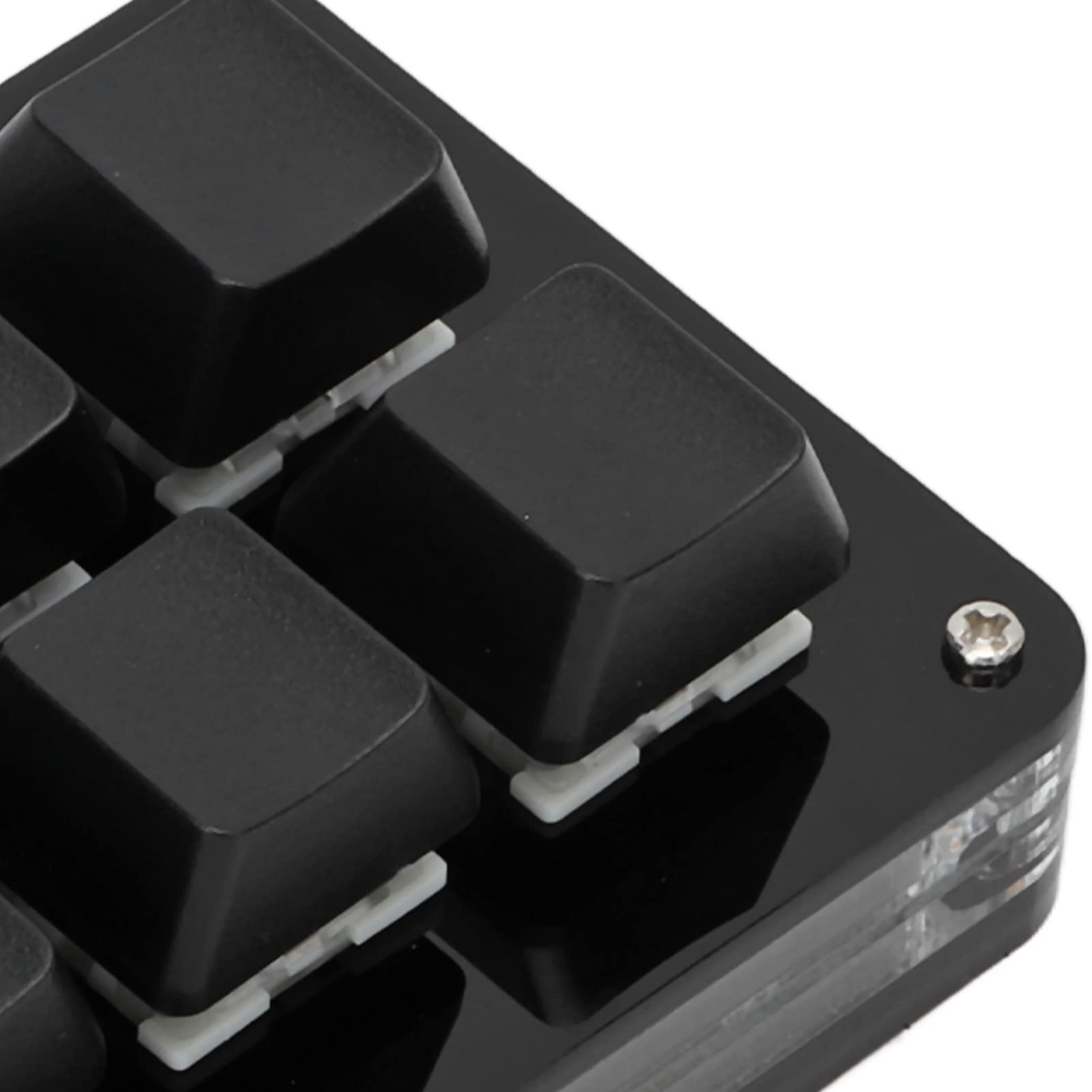 Yoidesu Mini clavier à 6 touches avec bouton, clavier macro programmable multifonctionnel, avec 6 touches entièrement programmables, clavier mécanique à faire soi-même pour jeu (noir)