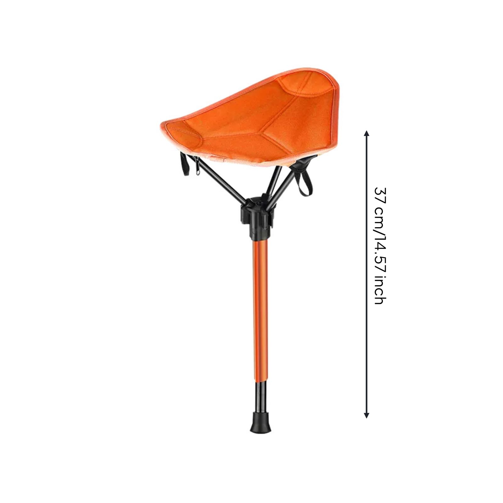 Sgabello Pieghevole Treppiede Sedia Portatile Seduta Telescopica Seggiolino Triangolare Compatto con Tessuto Oxford E Piedini Gommati Adatto a Escursioni Viaggi Picnic Eventi Attese, 紫色