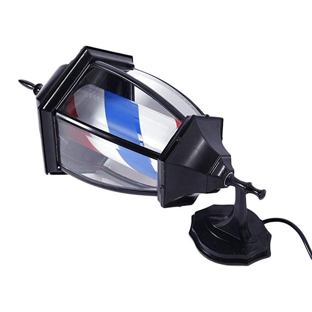 Lampada Da Barbiere LED A Strisce Girevole 20 Pollici - Rosso, Bianco, Blu, Per Salon, Spa, Ristoranti