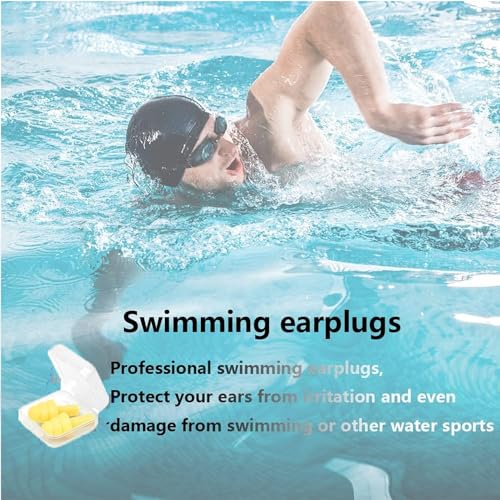 Image of Ear Plugs, 8 Pairs Reusable Earplugs for Sleeping Noise Cancelling Waterproof Noise Reduction Earplugs for Sleeping, Swimming, Snoring, Concerts, Work, Noisy Places