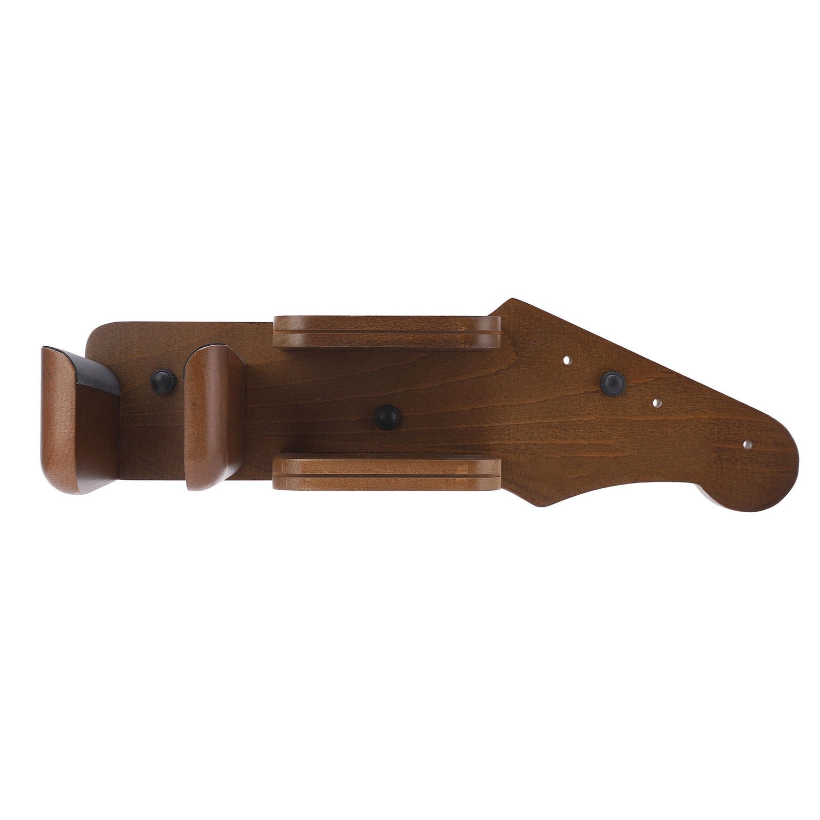 Soporte de Pared para Guitarra, Soporte Rústico Multifuncional de Madera Maciza para Guitarra, Forma Clásica de Cabezal, Vitrinas para bajo Eléctrico Acústico, Ukelele Mandolina