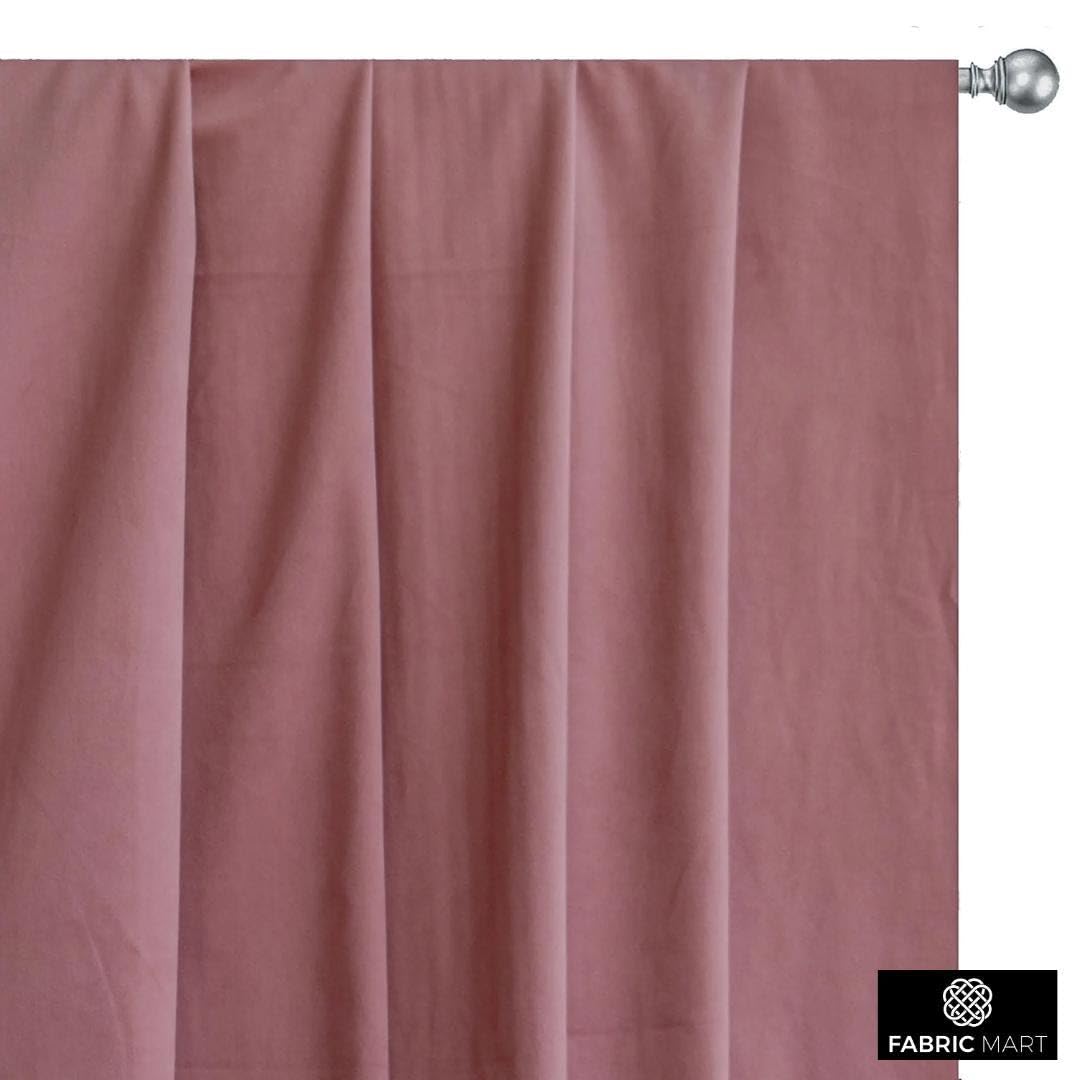 Fabric Mart Direct Rosa ruborizado Tela por Metro, 137 cm o 54 pulgadas Ancho Rosa Terciopelo Tela, 1 medidor continuo Terciopelo de felpa de alta calidad Tela, Telas Para Tapizar, Cortinas Cojines