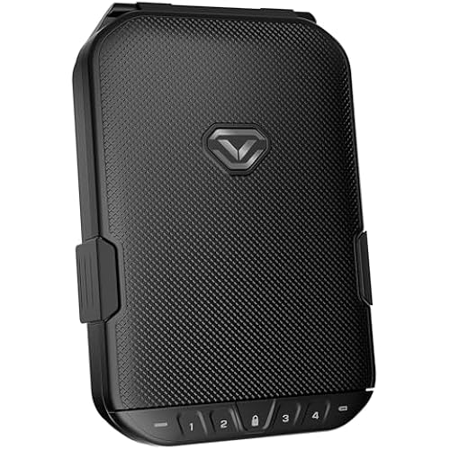 VAULTEK LifePod 10 Compact Lockable Weather Resistant Portable Case with Built-In Lock, Backlit Keypad, Steel Security Cable, & TSA Compliant (Covert Black)