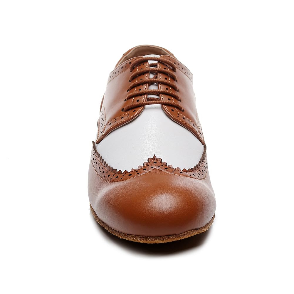 SWDZM Tanzschuhe Herren Standard Latein Niedriger Absatz Tango Salsa Ballsaal Übungsschuhe