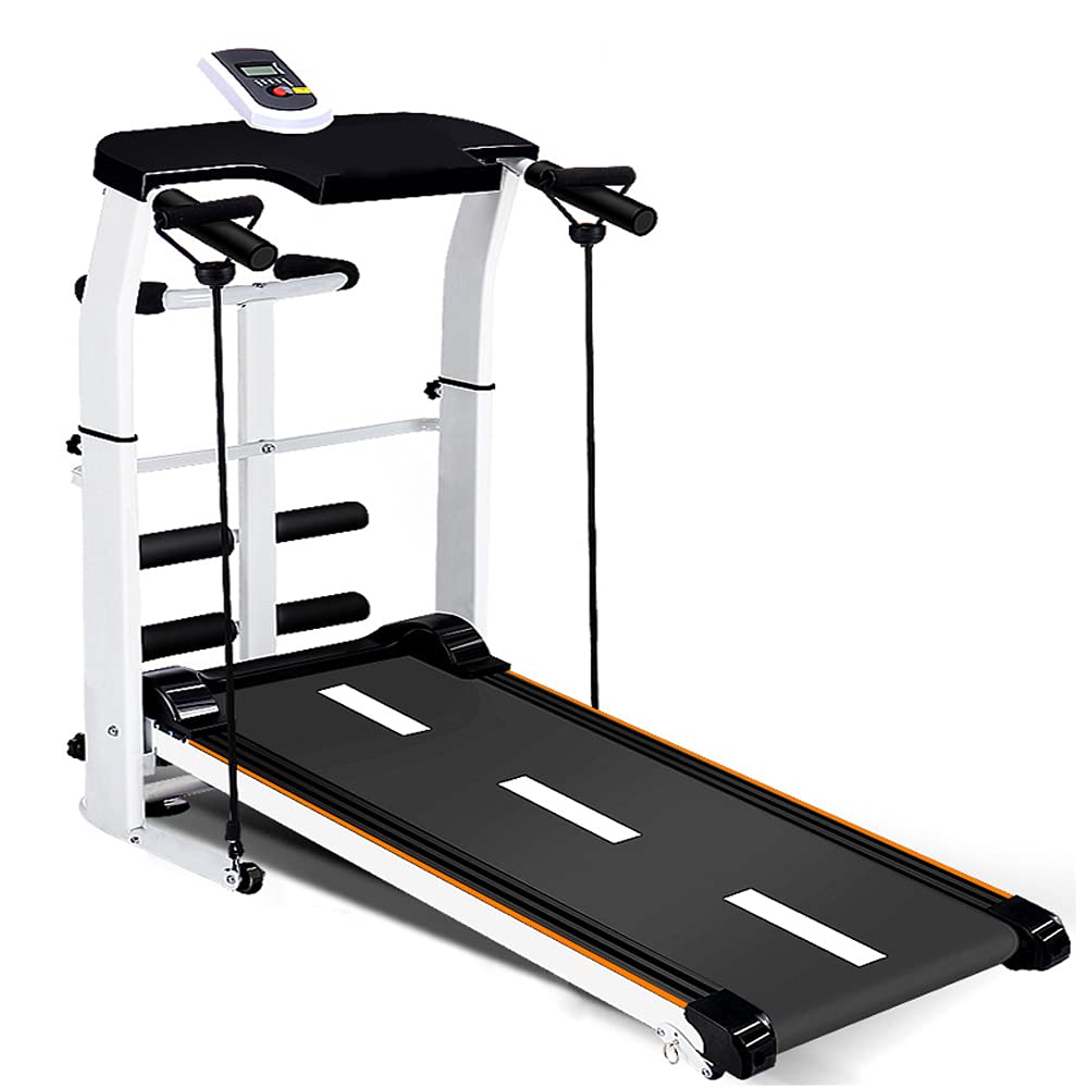 IrovamiTreadmill, Running Machine Shock Absorbing Treadmill Exercise Fitness Equipment Wriggled Machine Supine d 401 black