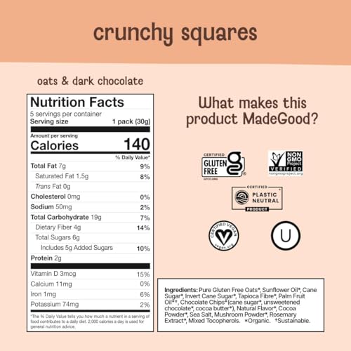 Image of MadeGood Chewy Granola Bars Variety Pack, 36-Pack Snack Bars