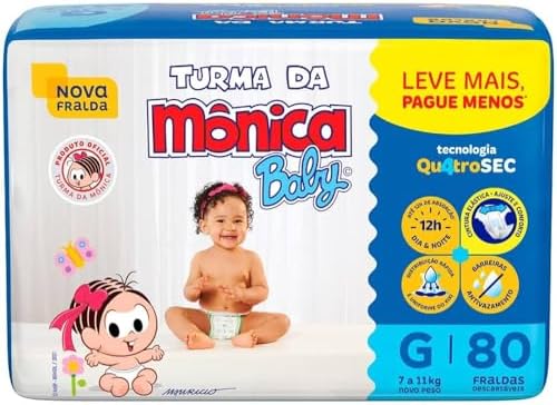 51L5k4ARsnL._AC_ Análise da Fralda Turma da Mônica Baby Jumbo: Qualidade e Conforto para o Seu Bebê