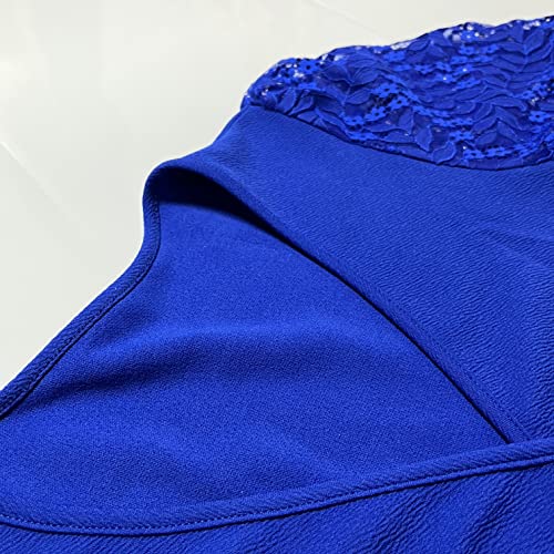 Image of BOGURST Semi Formal Church Dresses for Women Bishop Sleeve Sexy V Neck Bodycon Midi Dresses