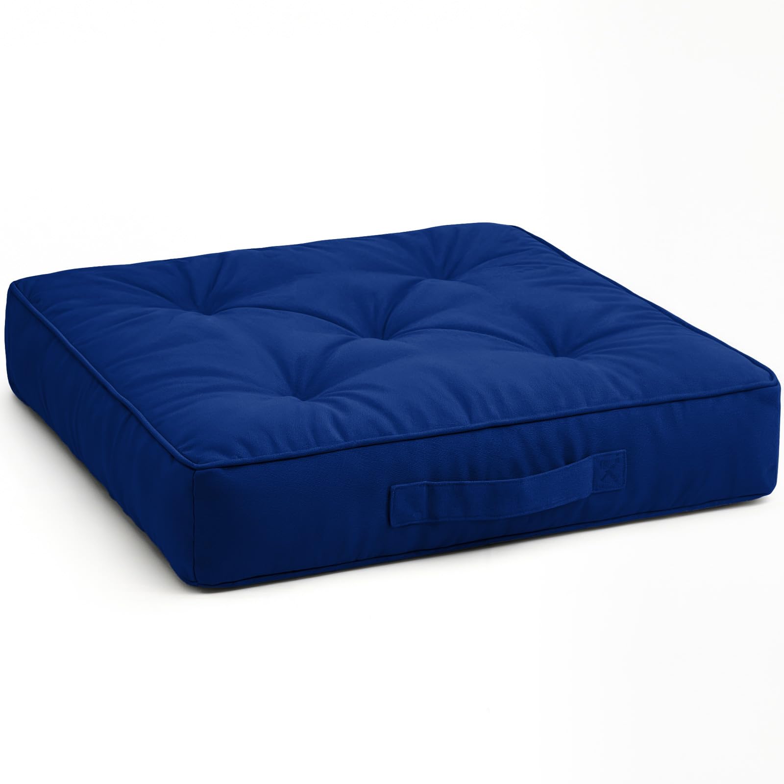 Armchair Booster Cushion - Booster Cushion Large Seat Dining Chair 45x45+10cm Thick Floor Cushion, Pregnancy & Post-Operative Adults Chair Bolster Cushion Seat Car Seat Sofa (Royal Blue)