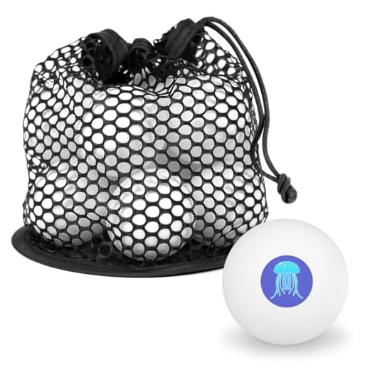 GRAPHICS & MORE Cute Jellyfish Tentacles Ocean Novelty Table Tennis Ping Pong Ball 12 Pack with Storage Bag