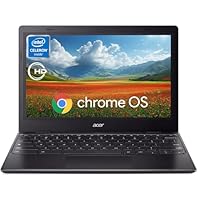 acer 311 Chromebook Laptop, 11.6'' HD IPS Display, 4GB LPDDR4 RAM, 64GB EMMC, Intel Celeron N4500, Intel UHD Graphics, 10 Hours Battery Life, USB3.1，Wi-Fi5, Chrome OS, Black