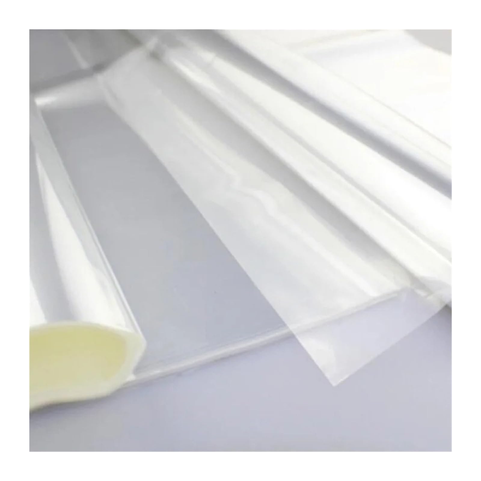 Papel celofán 500 Uds sándwiches de pan película plástica transparente celofán for hornear hoja embalaje papel envoltorio alimentos(21x21cm)