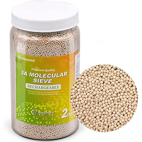 Wisesorb 2 LBS 3A Molecular Sieve Desiccant Beads, Dehumidifier Moisture Absorbers Cover