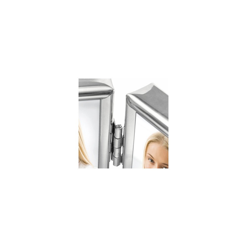 Image secondaire de ZEP 8735DL Collection Cadre Photo Double pour 2 Photos Métal Plaqué Argent 3,5 x 4,5 cm