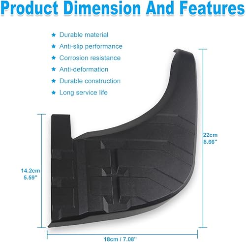 Miniatura 5 de JDMON Compatible con parachoques trasero para Toyota Tundra 2007-2013 Reemplazar 52163-0C040 52164-0C040 2 piezas