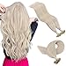 YoungSee U Tip Hair Extensions Blonde 16inch Keratin Hair Extensions Human Hair U Tip Extensions Platinum Blonde Nail Tip Hair Extensions Fusion Remy Hair Extensions 1g/s 50strands