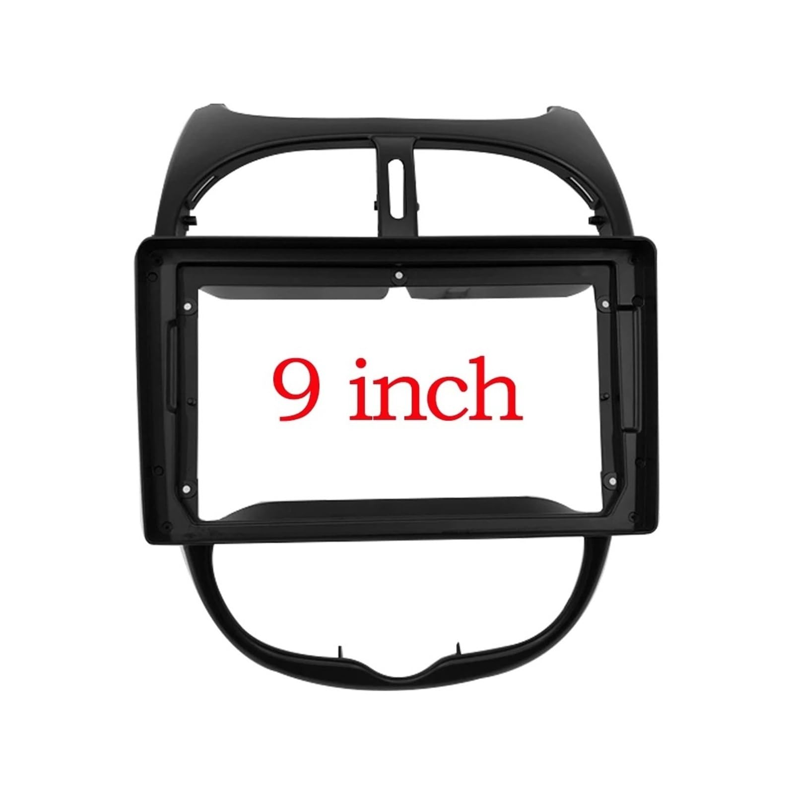 Radio Panel Set 9 Pulgadas 2Din Para Peugeot 206 2000-2007 2008 2009 2010 2 Din Android Marco Salpicadero Coche DVD Radio Panel Navegación Fascia Marco