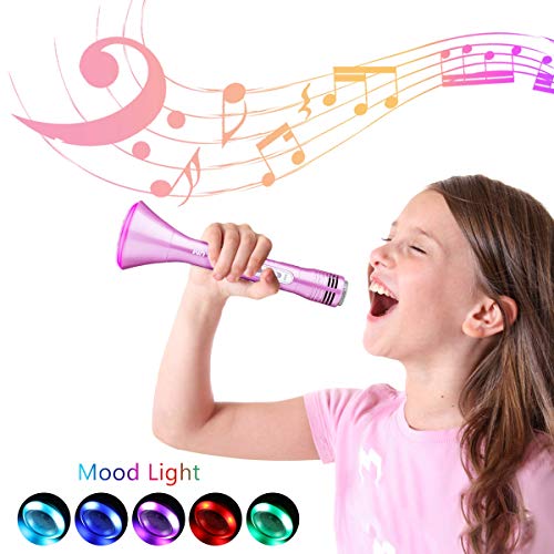 NASUM Wireless Karaoke Microphone for Kids, Best Birthday Gifts for Girls and Boys