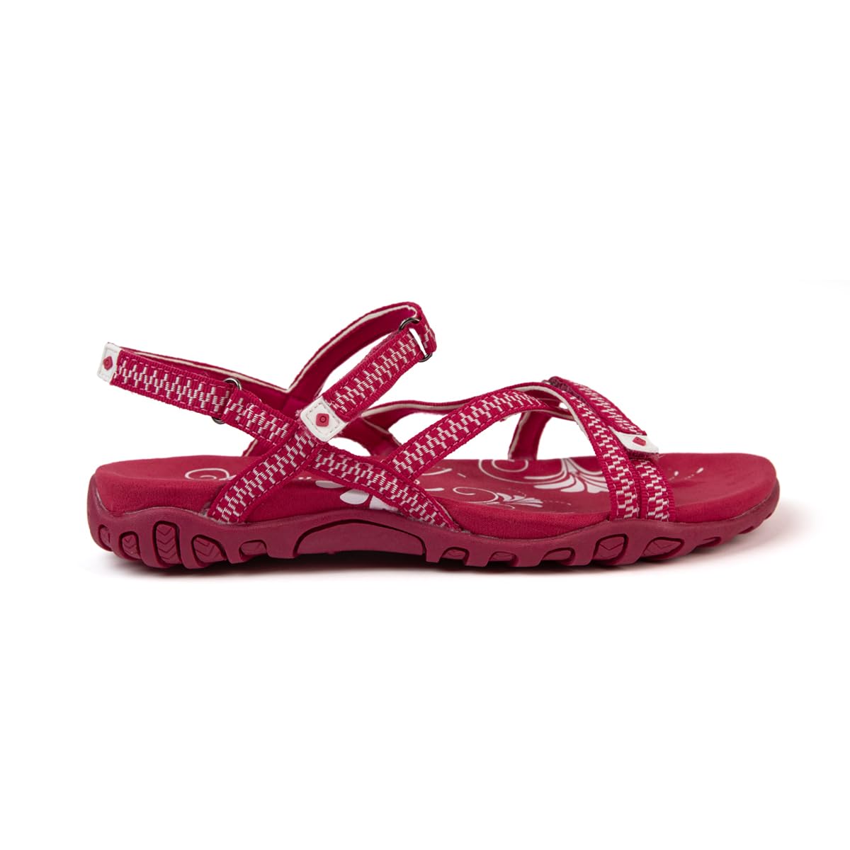 Izas Sandalias de Senderismo para Mujer Deportivas y Cómodas. Sandalias Planas de Verano para Trekking y Caminar de Diseño Ergonómico con 3 Ajustadores. Color Rosa