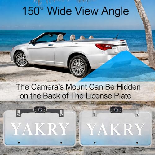 Image of HD 1080P Backup Camera for Cars - Easy Install Clear Night Vision