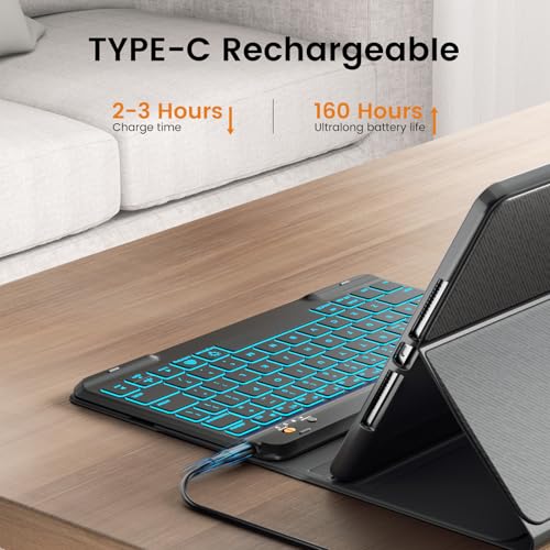 Housse de clavier folio amovible iPad 11e idéale pour le télétravail - 5