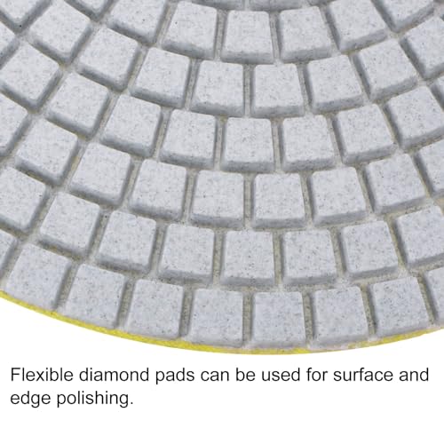 Image of uxcell Diamond Polishing Pad 7-Inch 100 Grits Wet /Dry Grinding for Stone Concrete Marble Countertop Floor 2pcs