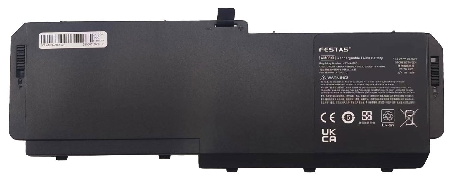 FESTAS AM06XL Batteria Compatibile con HP ZBook 17 G6 Series,