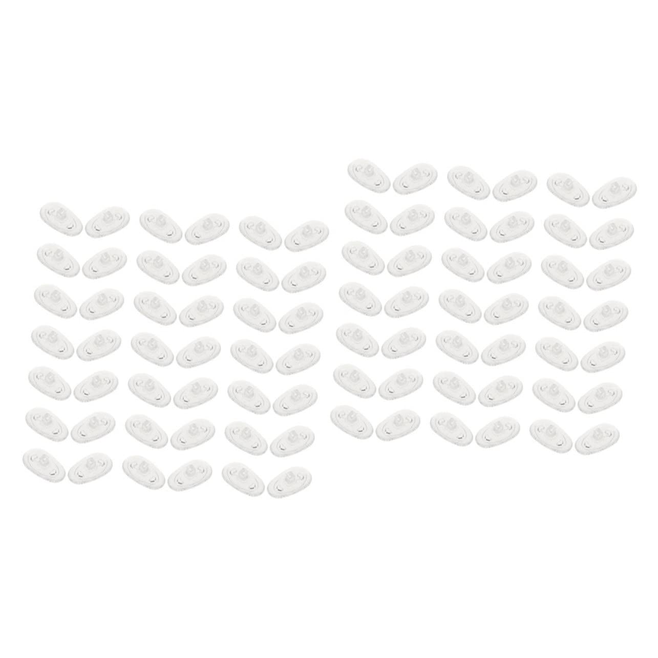 500pares Almohadillas De Silicona Para Gafas Reemplazo De Almohadillas Nasales Accesorios Prácticos Para Gafas Comodidad y Estabilidad Sin Deslizamientos