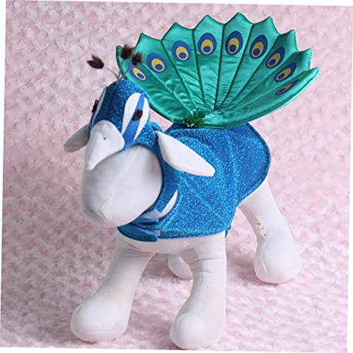 Disfraz de Pavo Real para Perros y Gatos Kisangel miniatura 2