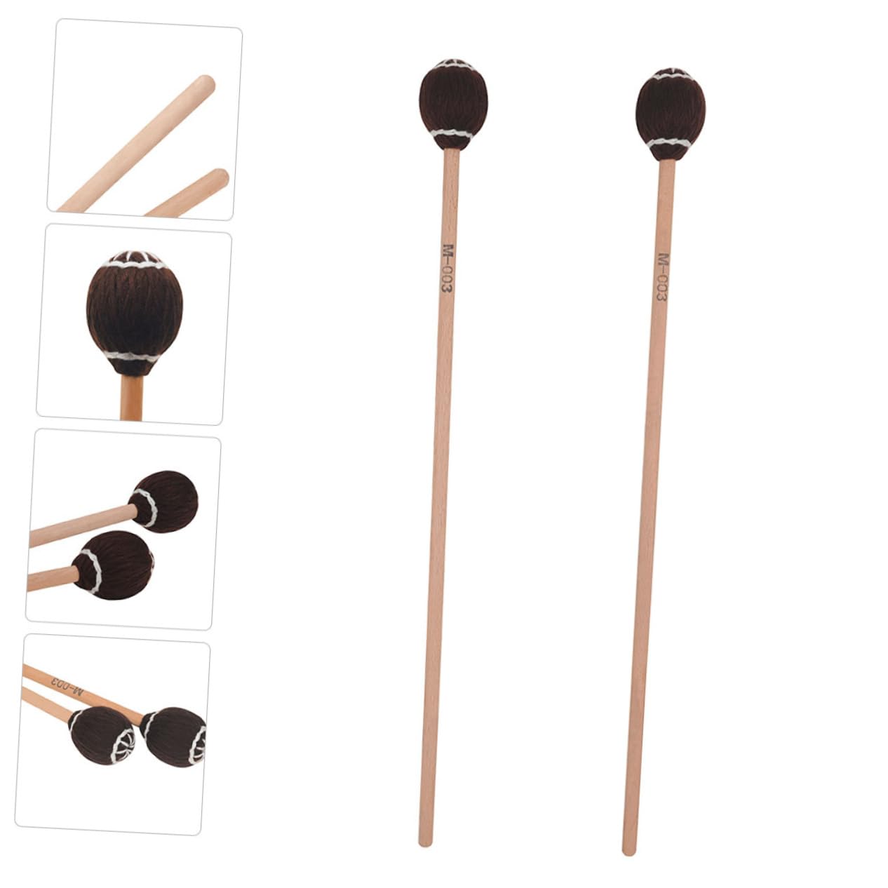 ibasenice 6pièces Maillets De Marimba Érable Professionnelles Pour Instruments De Percussion Pratiques Et Pour Débutants Et Musiciens Avancés