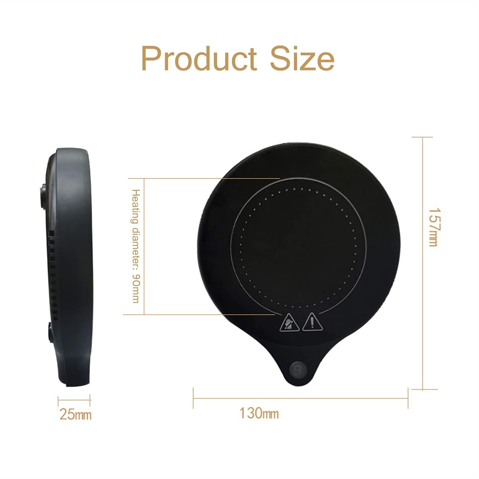 Calentador de Tazas de café Calentador de Tazas Calentador de café con Apagado automático para Mantener la Temperatura de Forma Segura Uso para la Oficina/hogar para Calentar té de café