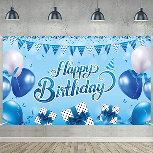 Decoración de Pancarta de Fondo de Cumpleaños,Pancartas Grandes de Feliz Cumpleaños,Decoración de Pancarta de Fondo de Feliz Póster de Para Fiesta de Cumpleaños Para Pancarta de Niño o Niña de Cover