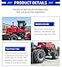 4 Ton Heavy Duty All Terrain Electric Forklift Truck, Industrial Rough Terrain Forklift with Reinforced Forks & Solid Tires for Constructio