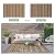 GENIMO Outdoor Rug 5x8 ft Waterproof, Reversible Plastic Straw Patio Rug for RV Camping Mat, Deck, Backyard Balcony Mat - Lightweight & Easy to Clean, BlackBrown