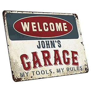 Gifts for Dad, Metal Dad Sign, Personalized Vintage Dad Sign With Name, Retro Custom Gifts for Men, 9 Different Designs…