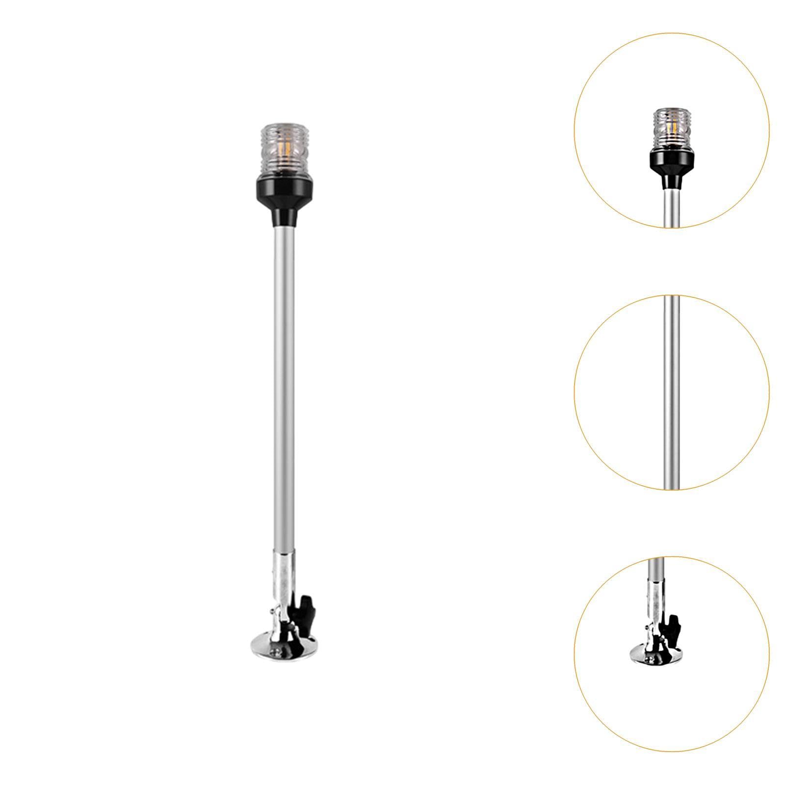 Luce di Poppa Barca LED Illuminazione 360 Gradi Alta Trasparenza Resistente al Calore Navigazione Segnalazione Marina Adatta per Barca Pesca Notturna