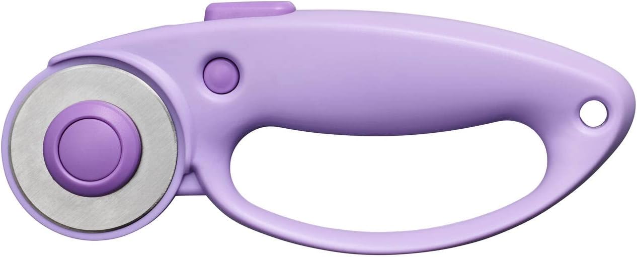 Fiskars rotary cutter, rotary blade with loop handle, right- and left-handed, 45 mm, Ultra Lilac (purple), 1066464