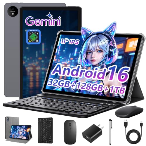 Image of 2026 Android Tablet with Keyboard, 11 inch Android 16 Tablet